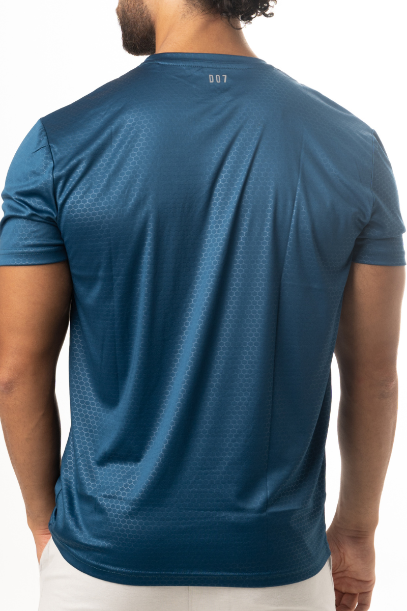 Raised Distinction Tees - Steel Blue