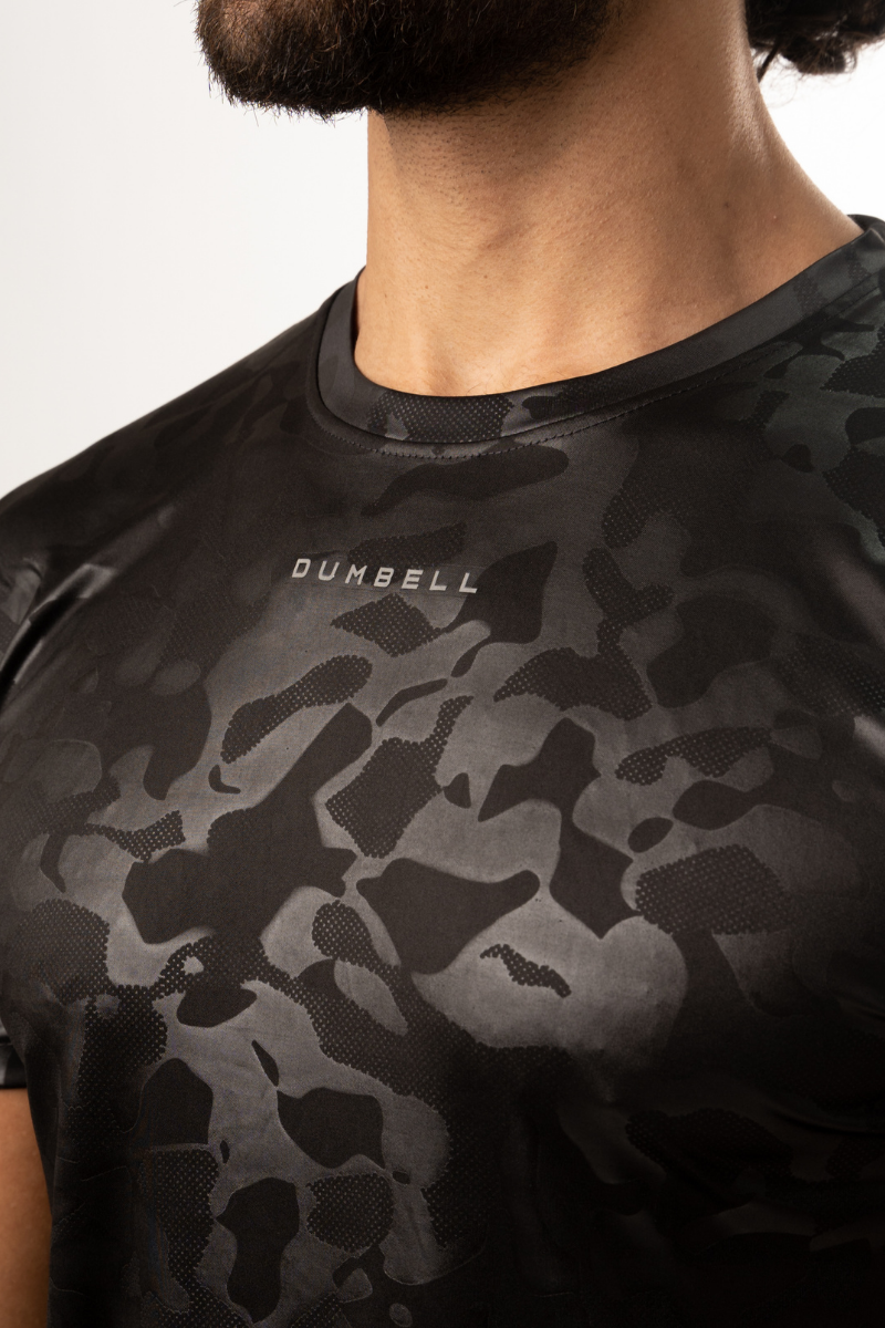 Raised Distinction Tees - Dark Knight