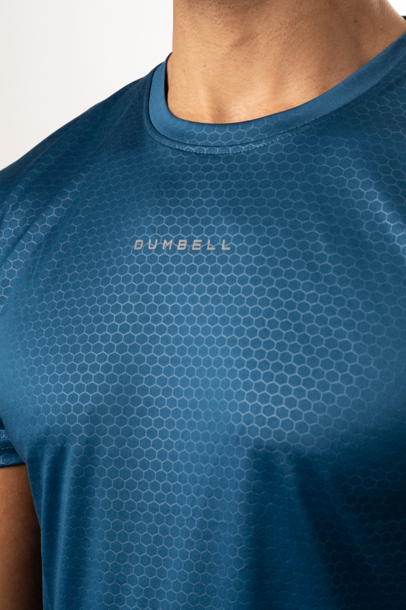 Raised Distinction Tees - Steel Blue
