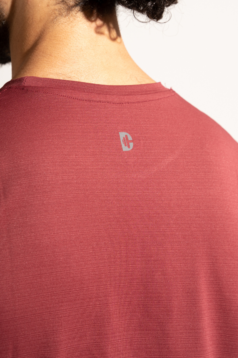 PowerMove Crewneck Tees - Maroon