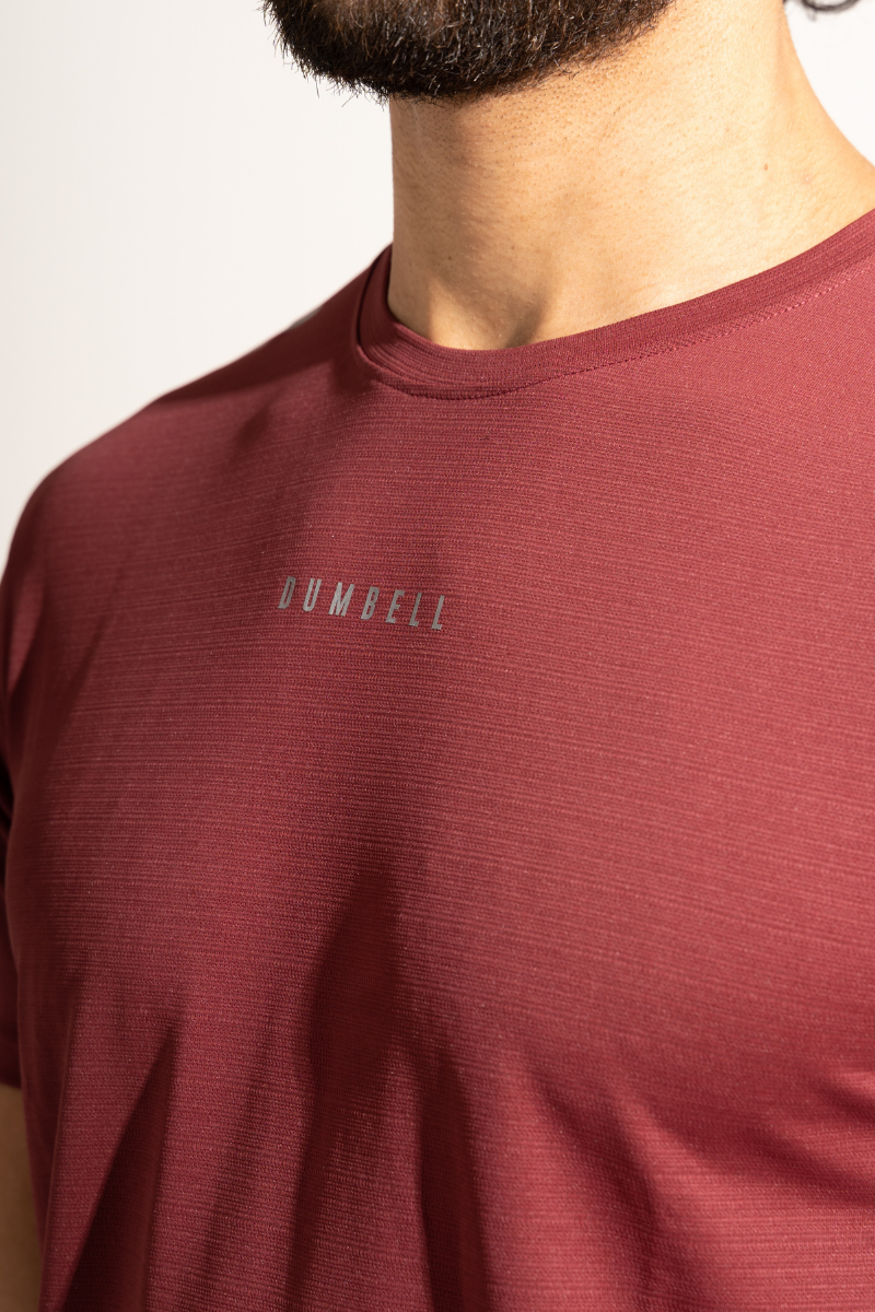 PowerMove Crewneck Tees - Maroon