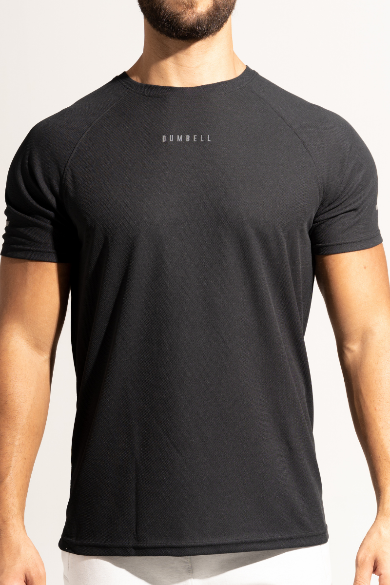 PowerMove Raglan Sleeve Tees - Carbon Black