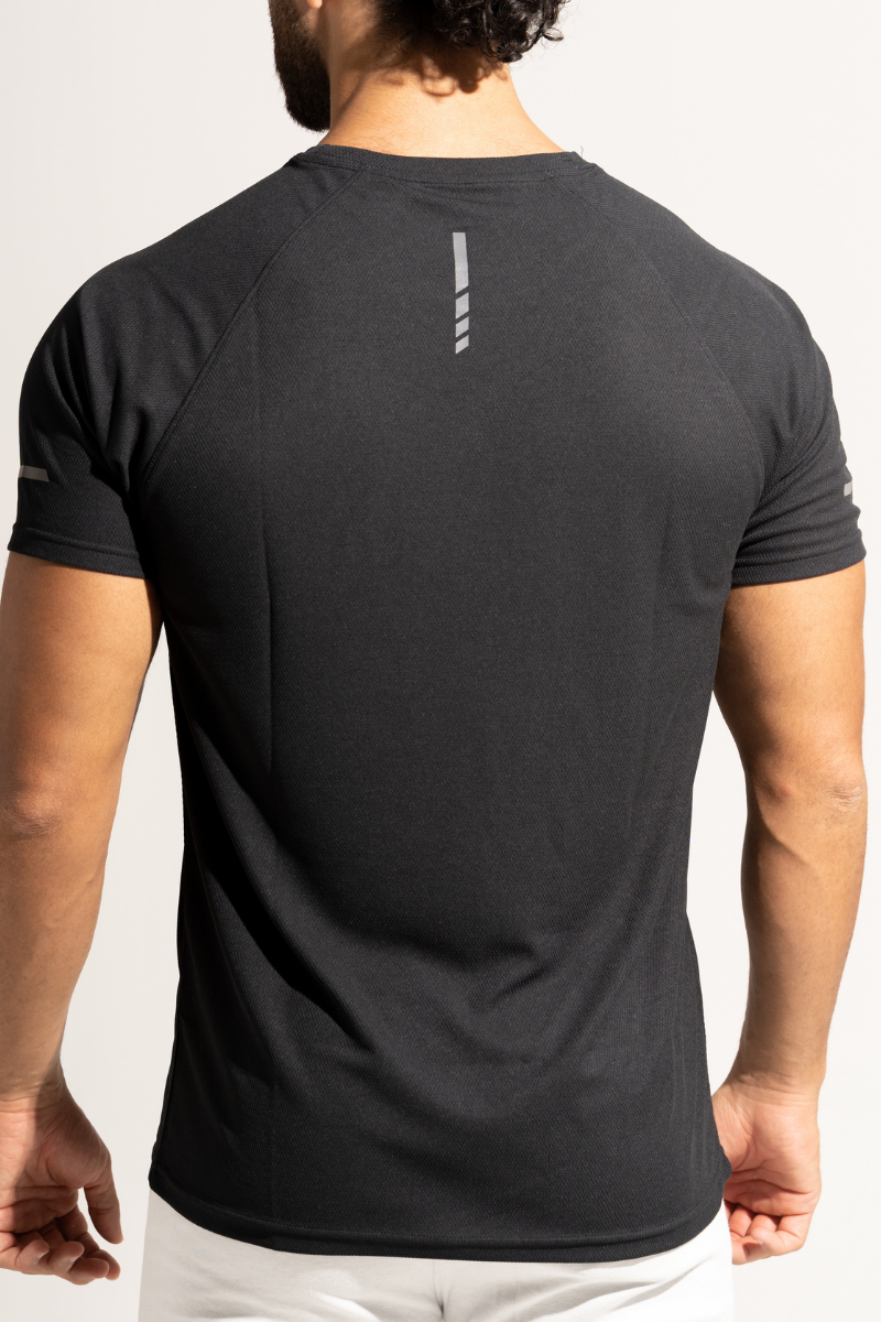 PowerMove Raglan Sleeve Tees - Carbon Black