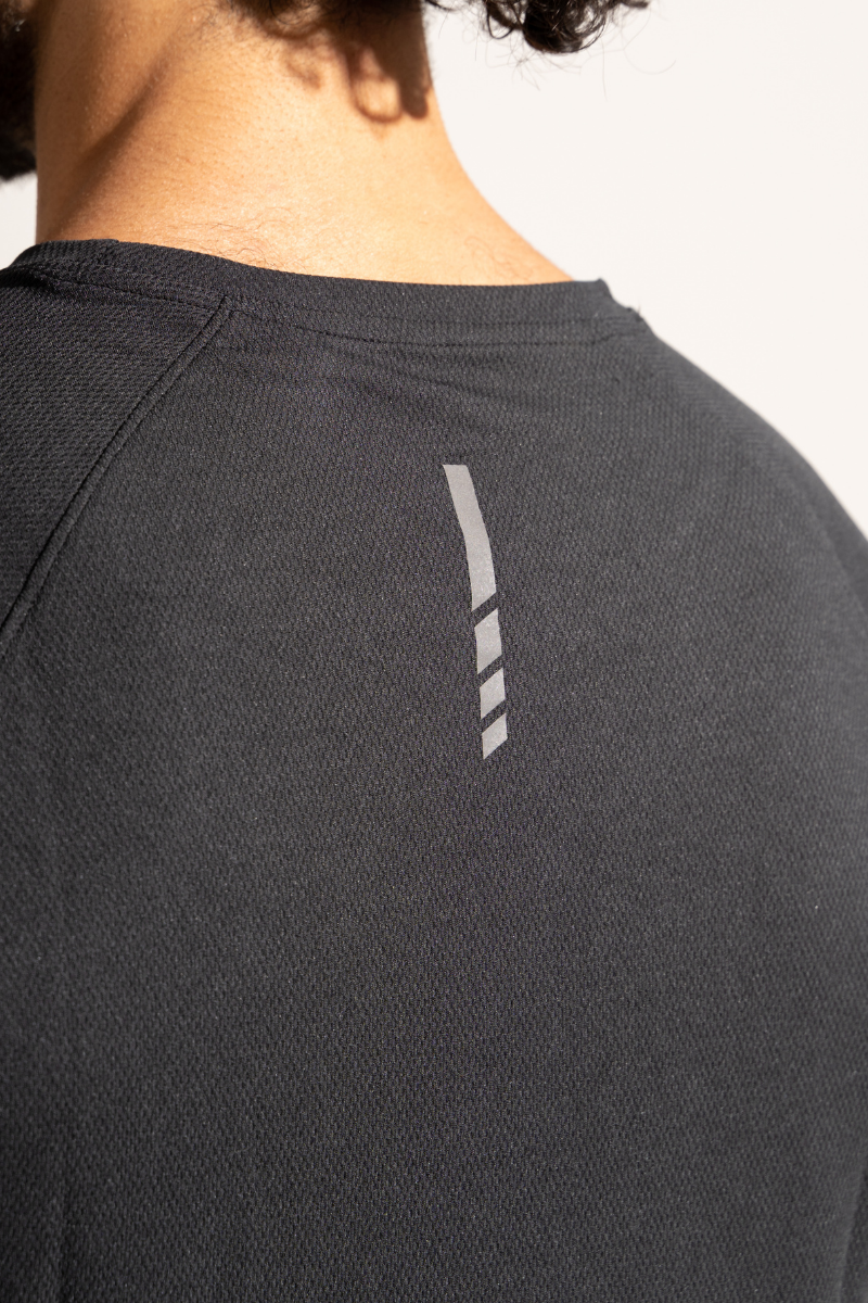 PowerMove Raglan Sleeve Tees - Carbon Black