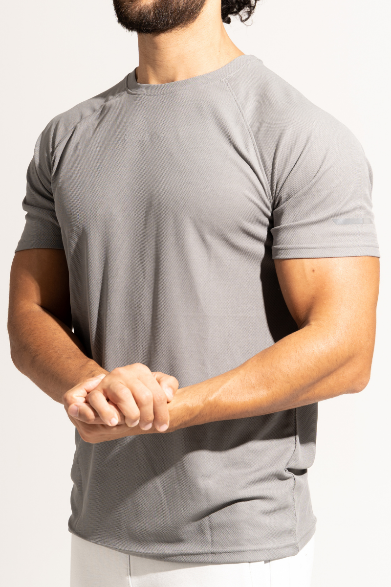 PowerMove Raglan Sleeve Tees - Ash Grey
