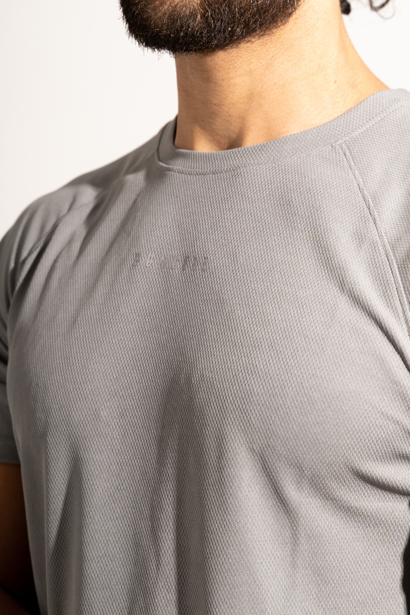 PowerMove Raglan Sleeve Tees - Ash Grey