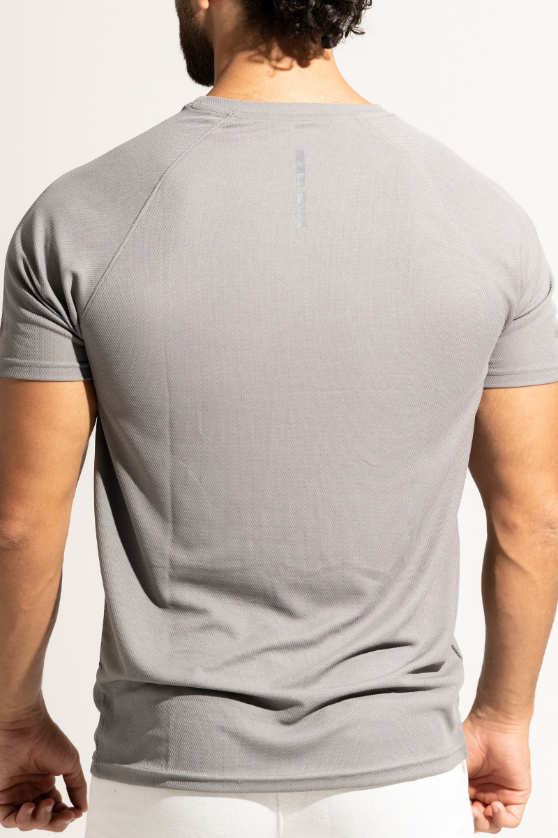 PowerMove Raglan Sleeve Tees - Ash Grey