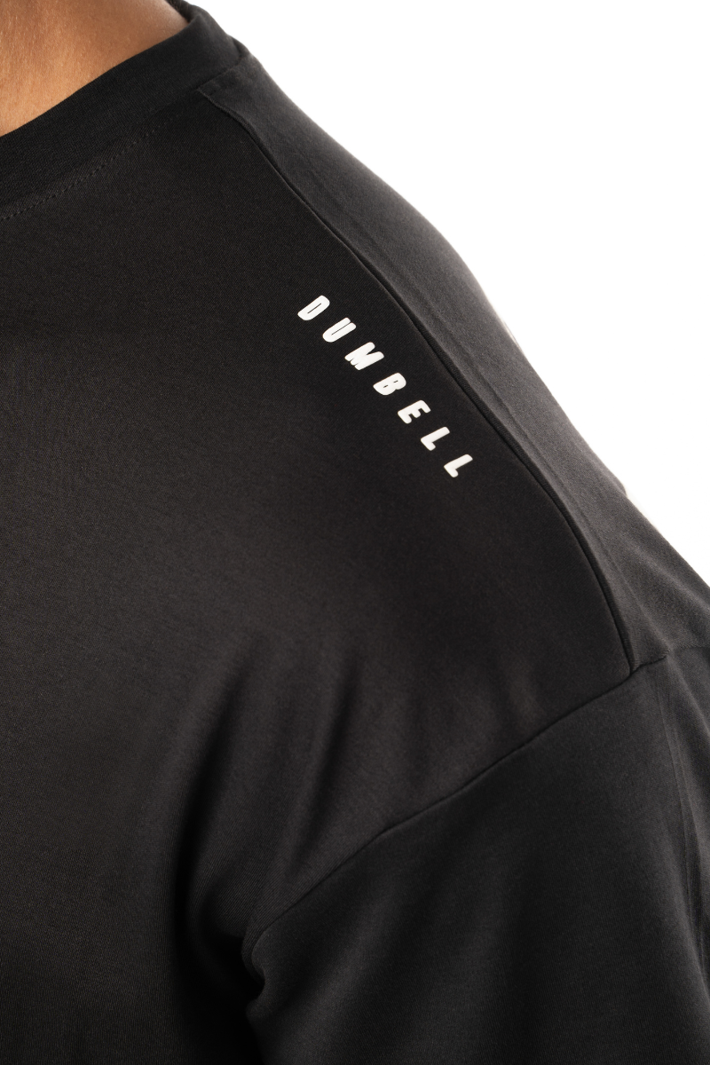 Power Black Oversized Tees by Dumbell