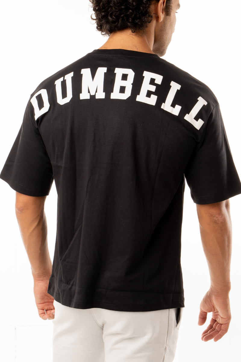 Power Black Oversized Tees by Dumbell