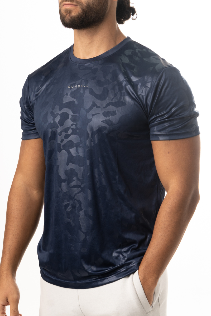 Raised Distinction Tees - Dark navy