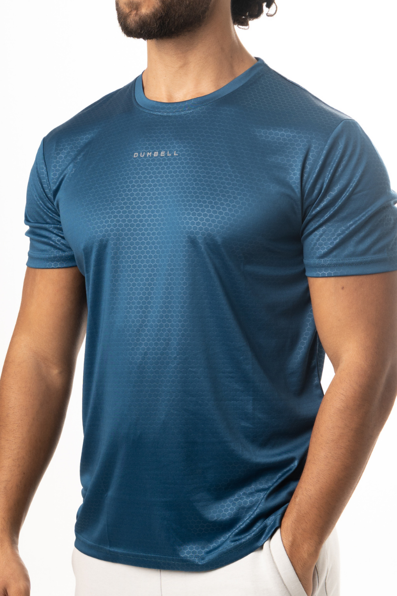 Raised Distinction Tees - Steel Blue