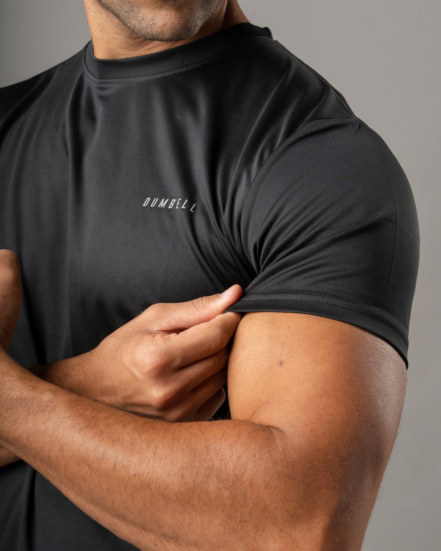 Black Dry-Fit Crew Neck T-Shirt
