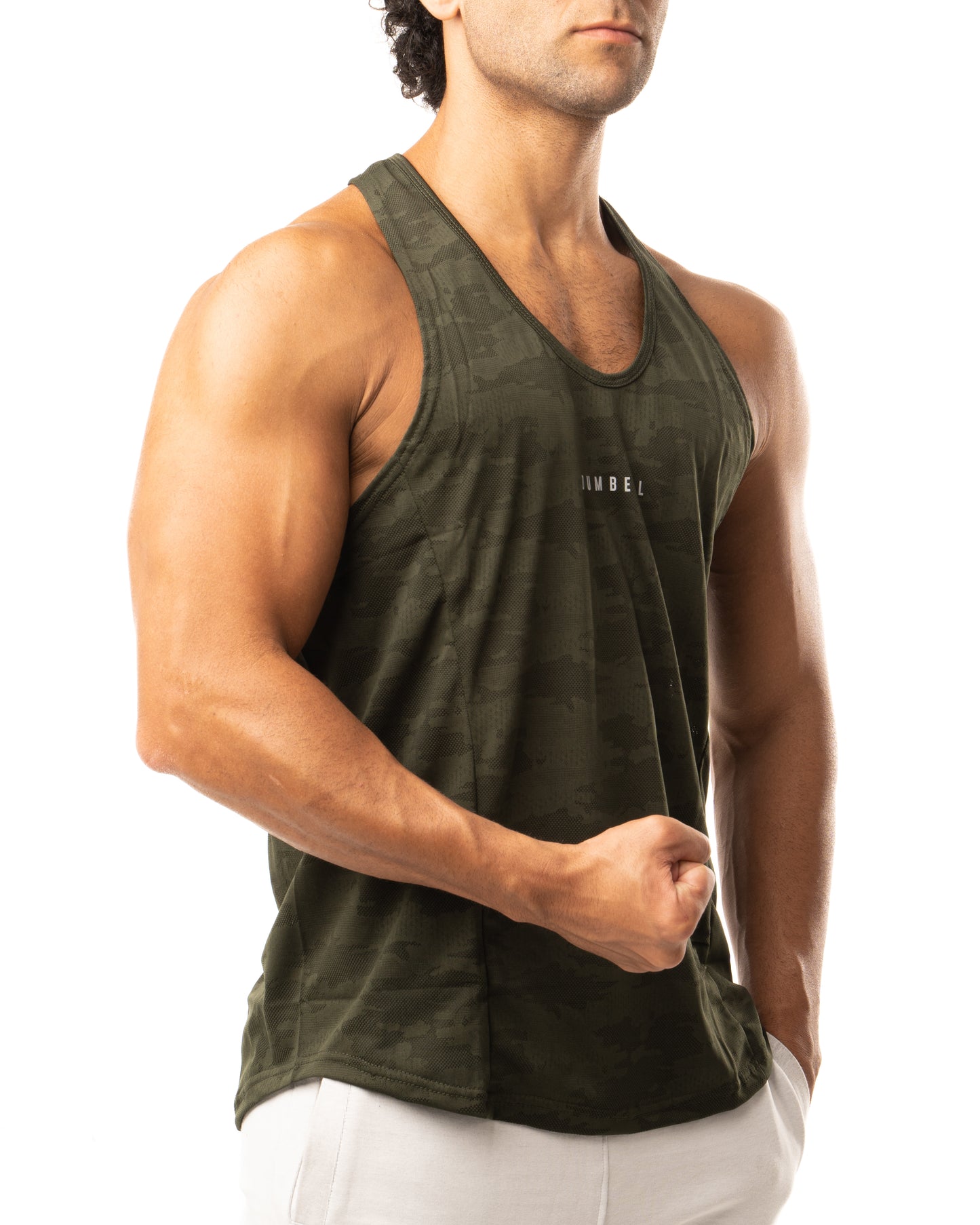 Cozy Hunter green Men's Athletic Tanks by Dumbell Wear