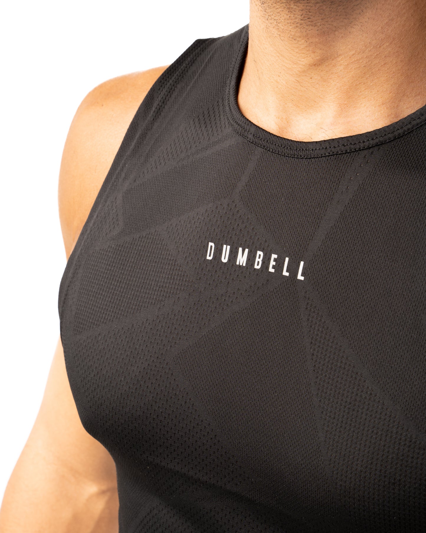Carbon Abstract Graphic Print Sleeveless Tees