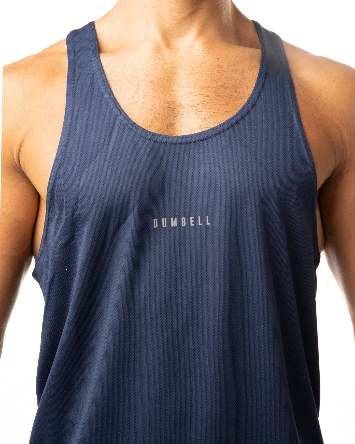 Dumbell Wear's Ultra Soft Men's Electric Blue Jacquard Tank Top