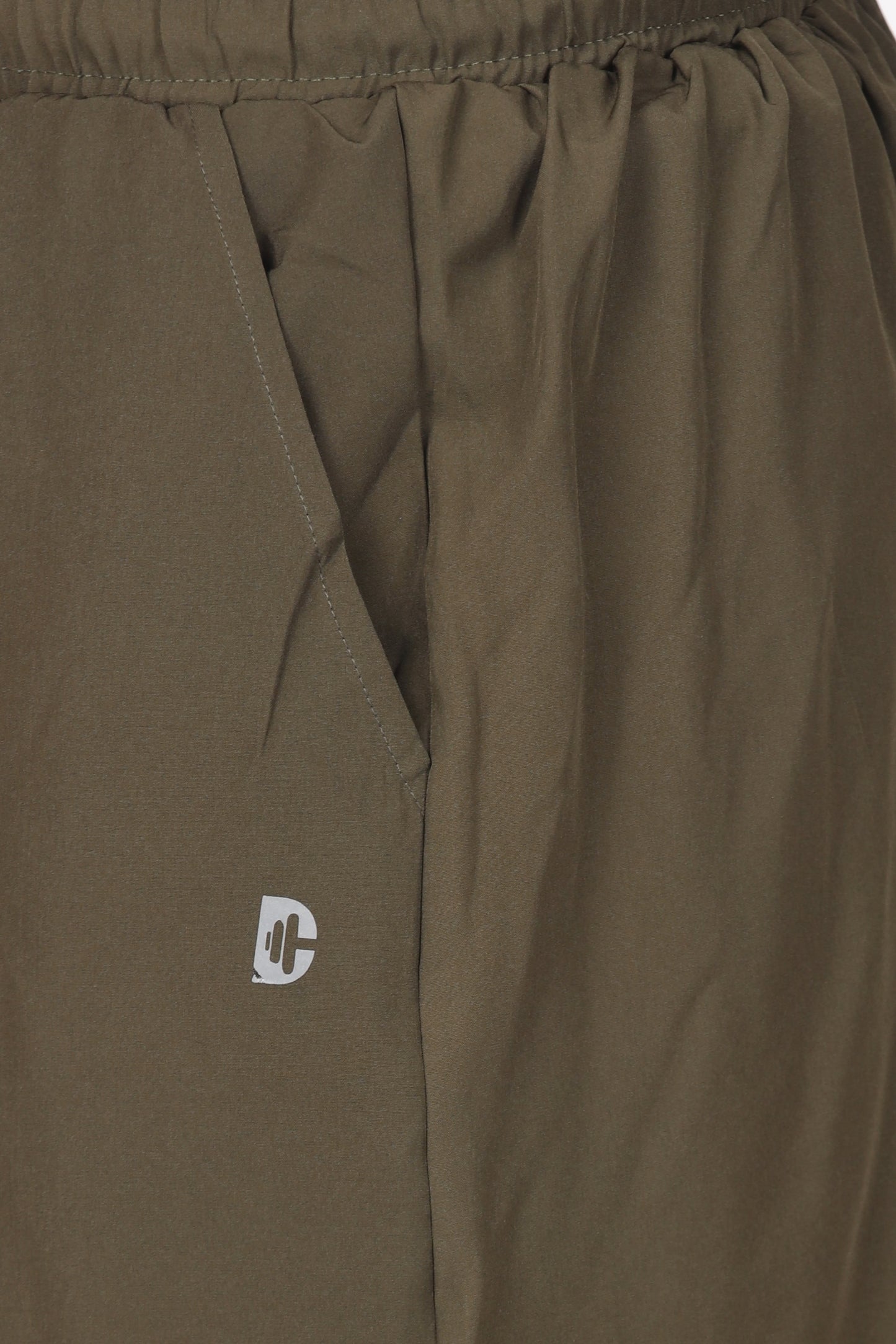 Men's Moisture-wicking and V-cut workout Olive Shorts