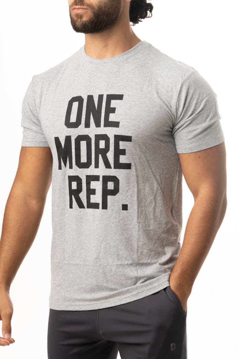ONE MORE REP Gym Tees Dumbell Wear