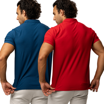 Polo Essentialz - Red & Blue