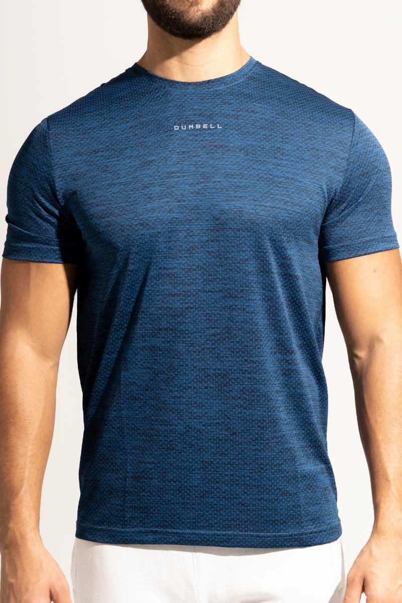Dumbell Dry Tech Tees - Blue Edition