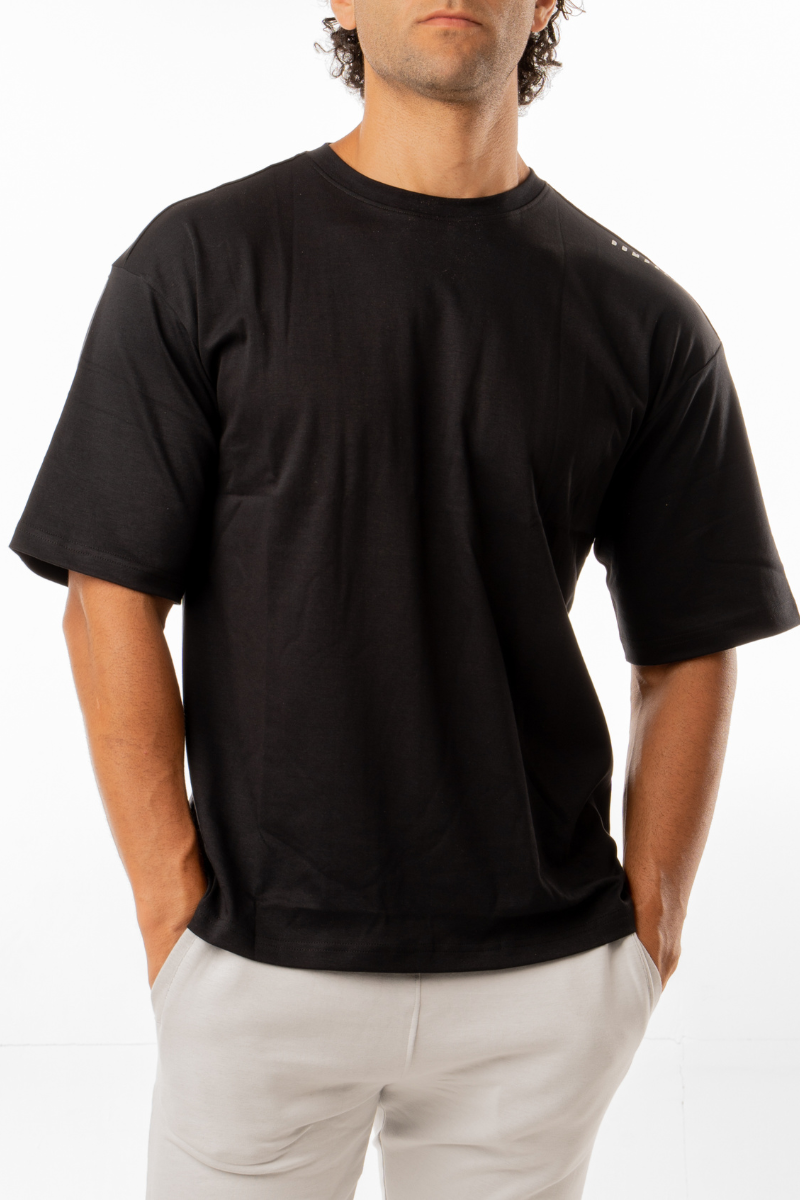 Power Black Oversized Tees by Dumbell