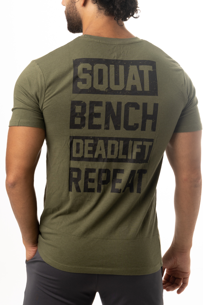 Squat Bench Deadlift Repeat Gym Shirt