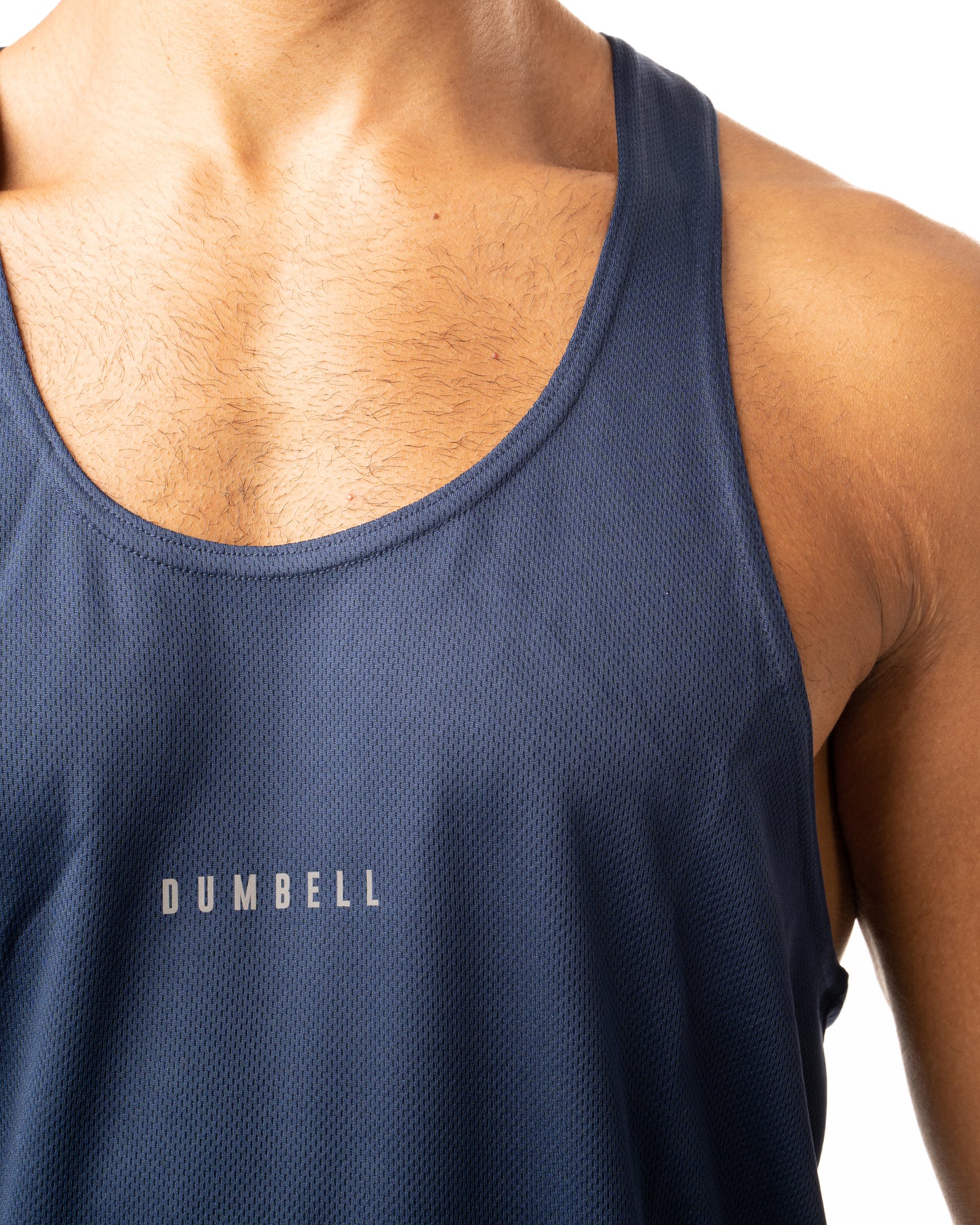 Dumbell Wear's Ultra Soft Men's Electric Blue Jacquard Tank Top