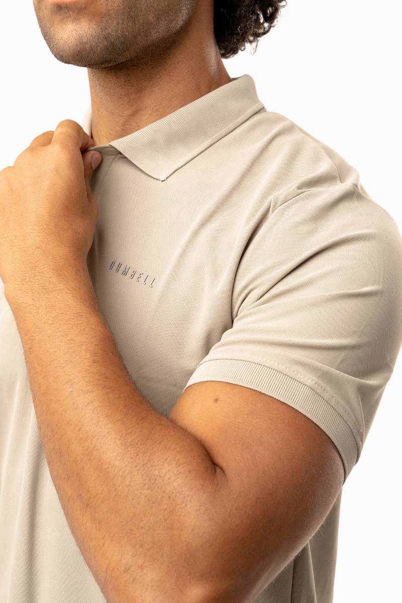 High-Performance Dry Fit Polo T-Shirt - Aluminum â Dumbell Wear