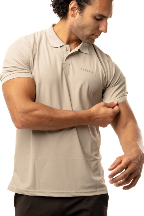 High-Performance Dry Fit Polo T-Shirt - Aluminum