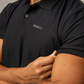 High-Performance Dry Fit Polo T-Shirt - Black