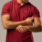 High-Performance Dry Fit Polo T-Shirt - Wine Red