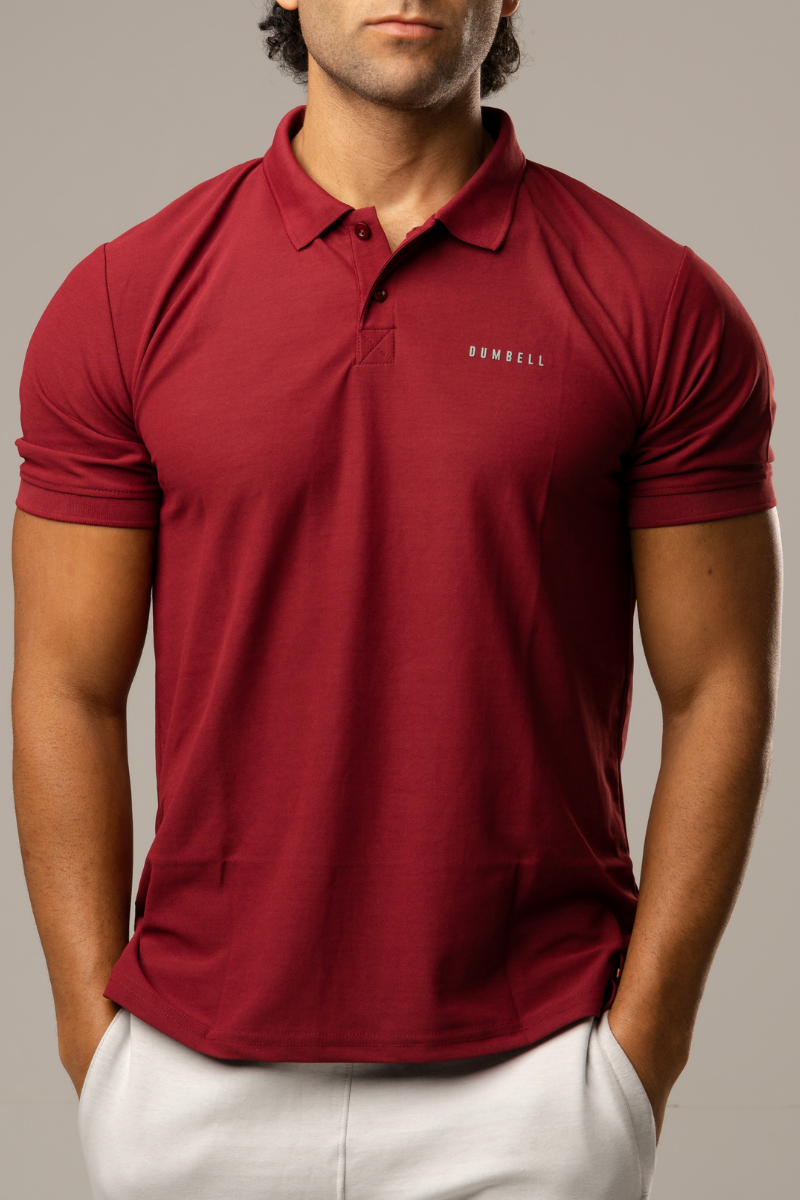 Maroon dri fit polo shirt hot sale