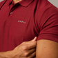 High-Performance Dry Fit Polo T-Shirt - Wine Red