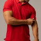 High-Performance Dry Fit Polo T-Shirt - Arrow Red