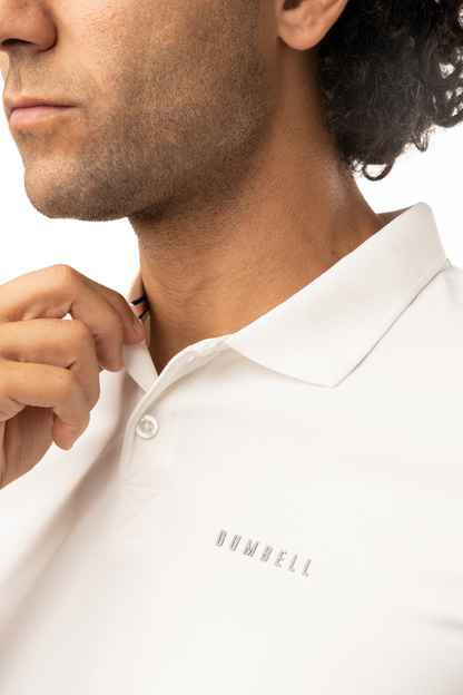 High-Performance Dry Fit Polo T-Shirt - White