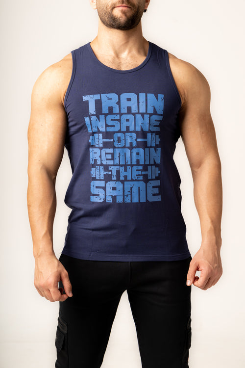 TRAIN INSANE | Gym Tanks - Blue