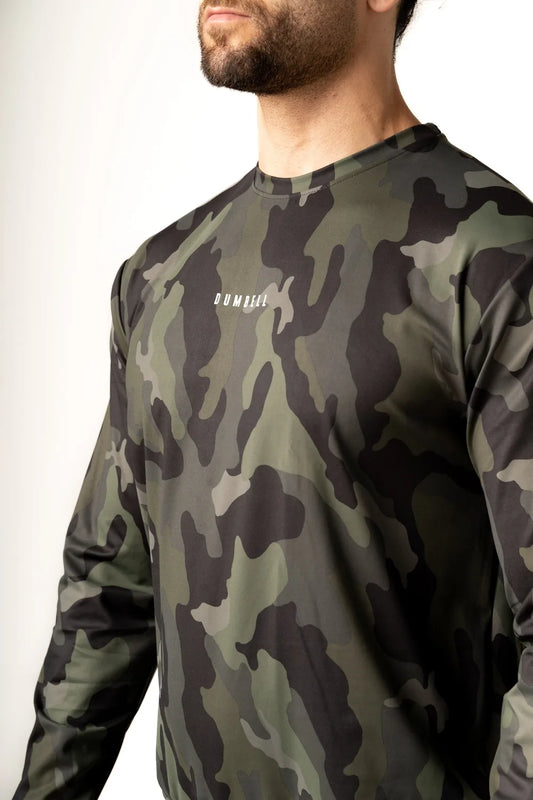 Camo Green Crewneck Full-Sleeve