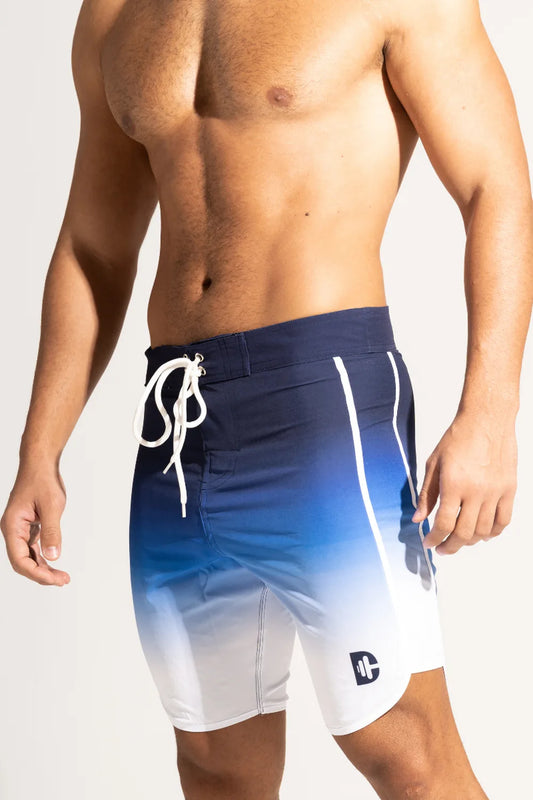 Men’s Physique Board Shorts - Navy & White