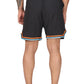 Men's Moisture-wicking and V-cut workout Black Shorts