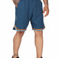Men's Moisture-wicking and V-cut workout Blue Shorts