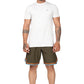 Men's Moisture-wicking and V-cut workout Olive Shorts